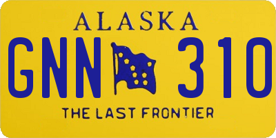 AK license plate GNN310