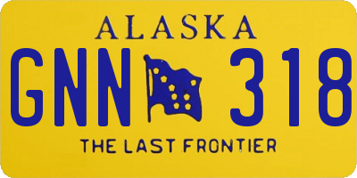 AK license plate GNN318
