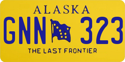 AK license plate GNN323