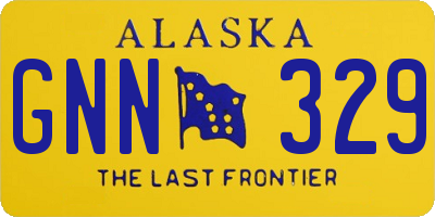 AK license plate GNN329