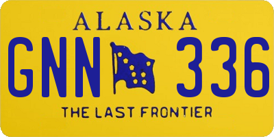 AK license plate GNN336