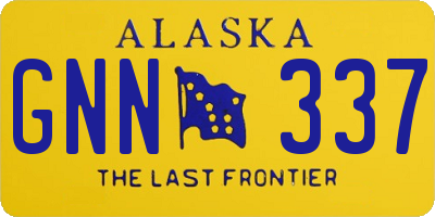 AK license plate GNN337