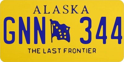 AK license plate GNN344