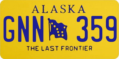 AK license plate GNN359