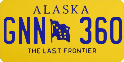 AK license plate GNN360