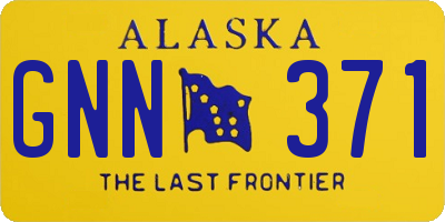 AK license plate GNN371