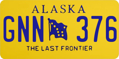 AK license plate GNN376