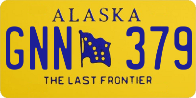 AK license plate GNN379