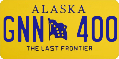 AK license plate GNN400