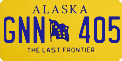 AK license plate GNN405