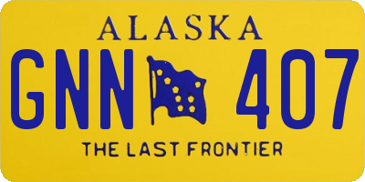 AK license plate GNN407
