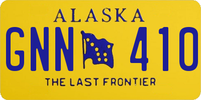 AK license plate GNN410