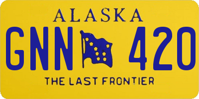 AK license plate GNN420