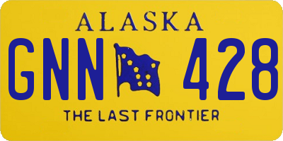 AK license plate GNN428