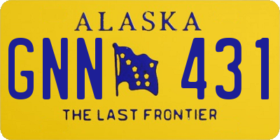 AK license plate GNN431