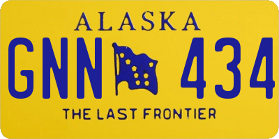 AK license plate GNN434