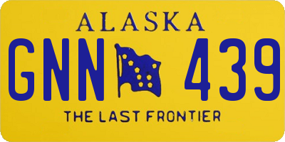 AK license plate GNN439