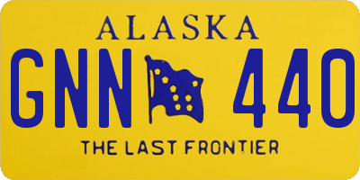 AK license plate GNN440