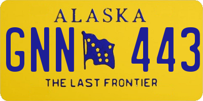 AK license plate GNN443