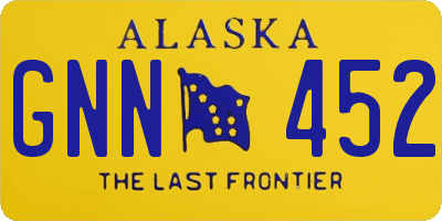 AK license plate GNN452