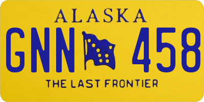 AK license plate GNN458