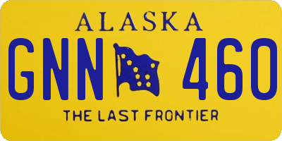 AK license plate GNN460