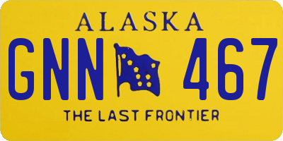 AK license plate GNN467