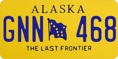 AK license plate GNN468