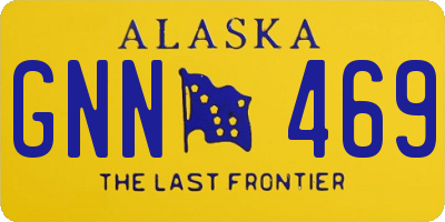 AK license plate GNN469