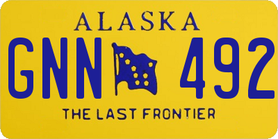 AK license plate GNN492