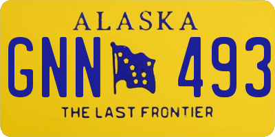 AK license plate GNN493