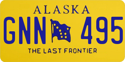 AK license plate GNN495