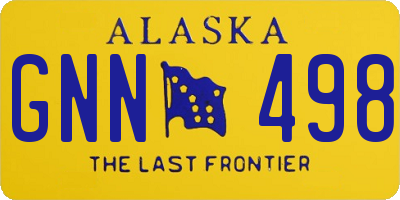 AK license plate GNN498