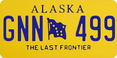 AK license plate GNN499