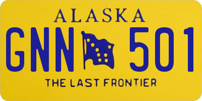 AK license plate GNN501