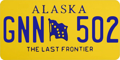 AK license plate GNN502