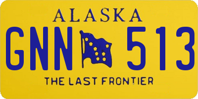 AK license plate GNN513