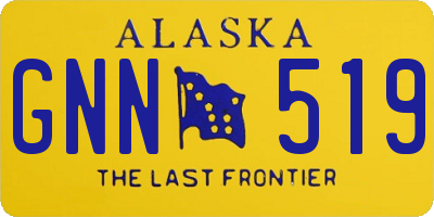 AK license plate GNN519