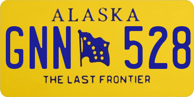 AK license plate GNN528