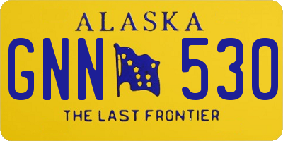 AK license plate GNN530