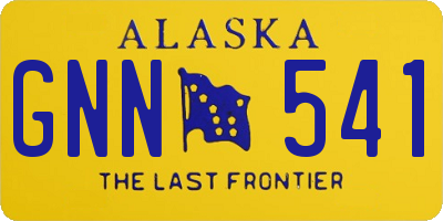 AK license plate GNN541