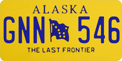 AK license plate GNN546