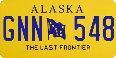 AK license plate GNN548