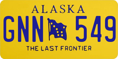 AK license plate GNN549