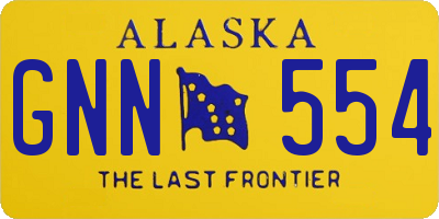 AK license plate GNN554