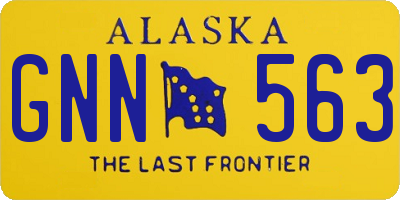 AK license plate GNN563