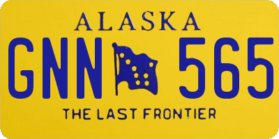 AK license plate GNN565