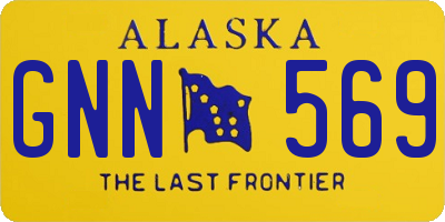 AK license plate GNN569