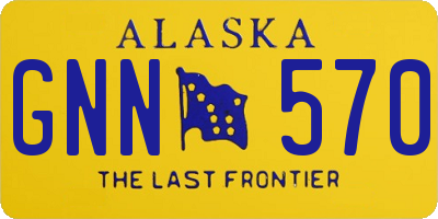 AK license plate GNN570
