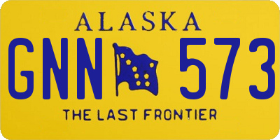 AK license plate GNN573